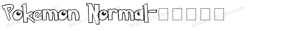 Pokemon Normal字体转换